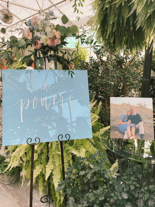 Welcome Wedding Acrylic Sign